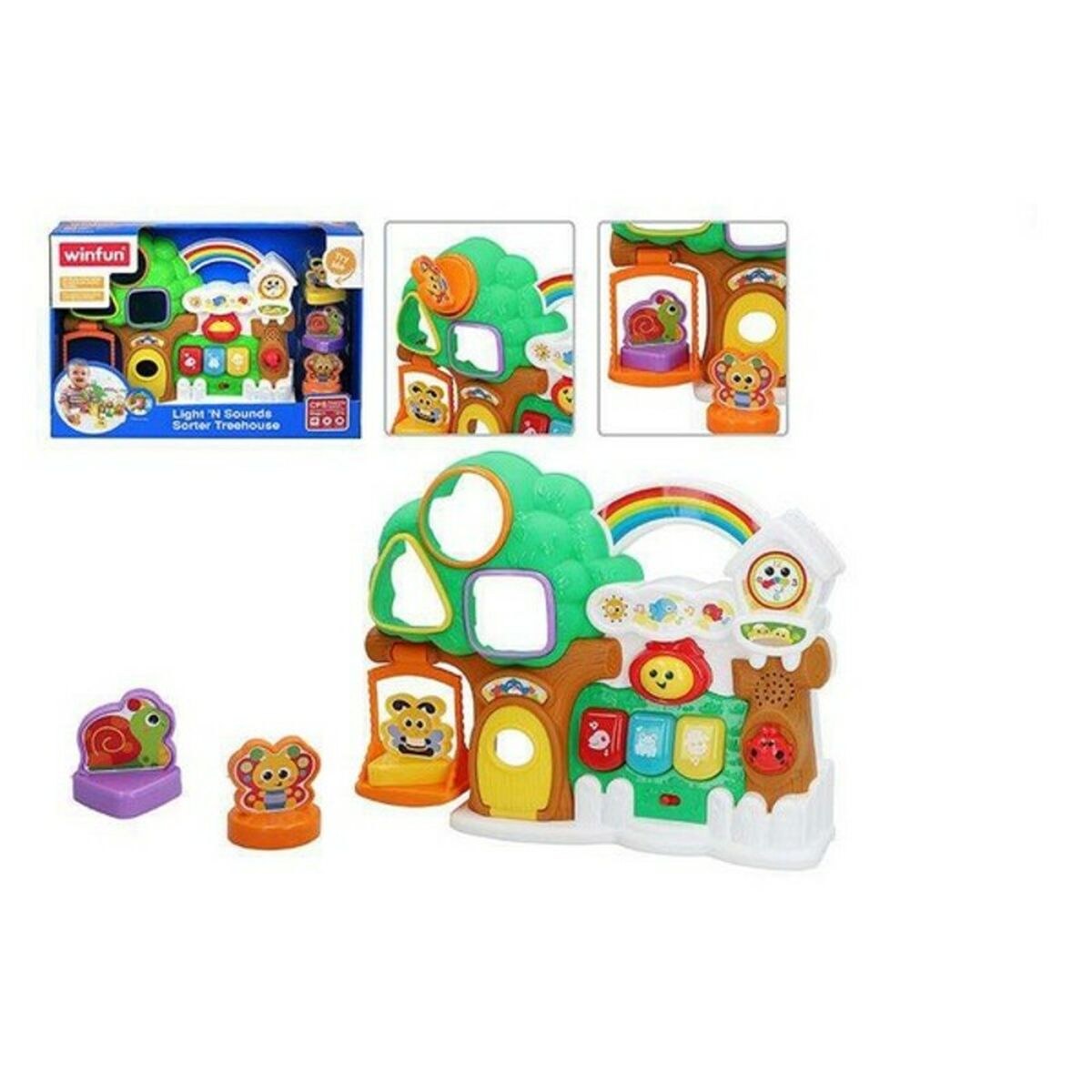 Interactive Toy Sorter Treehouse 32 x 24,5 x 7 cm