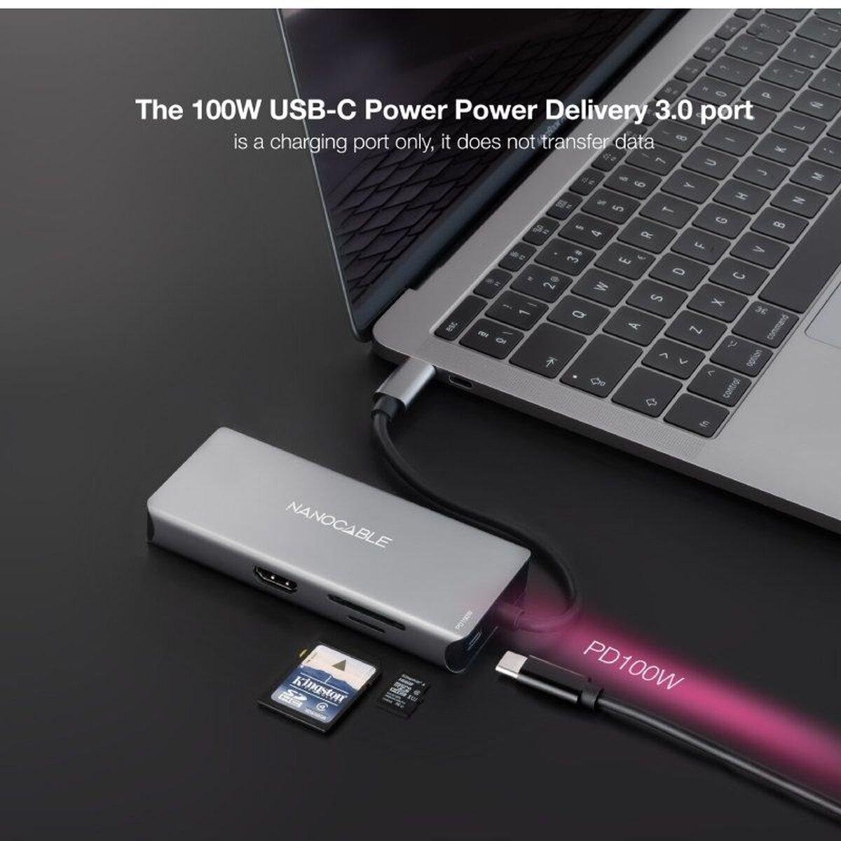 USB-разветвитель 10.16.1009 Серый 100 W 50 W
