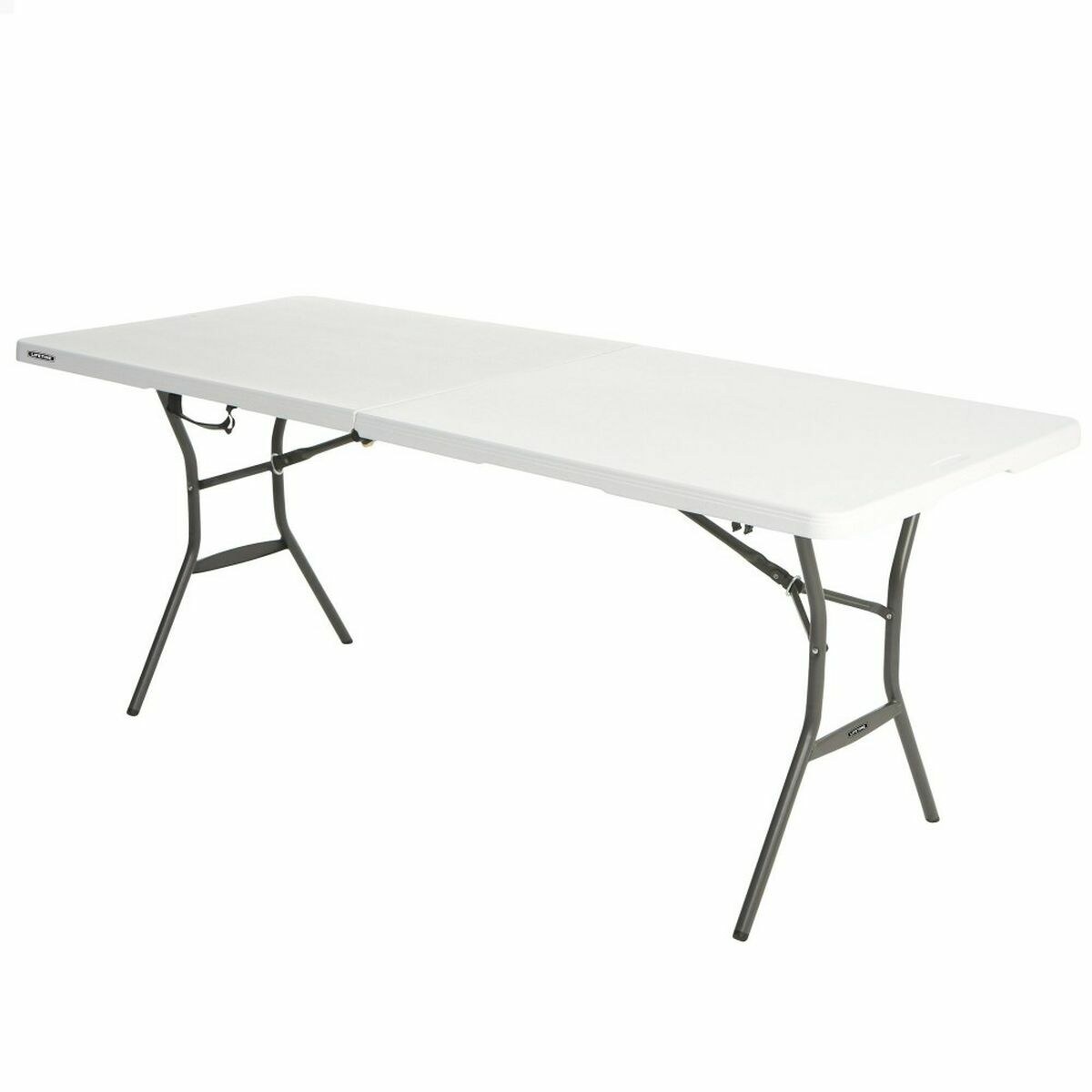 Складной стол Белый Прямоугольный Сталь Пластик 185 x 76 x 74 cm
