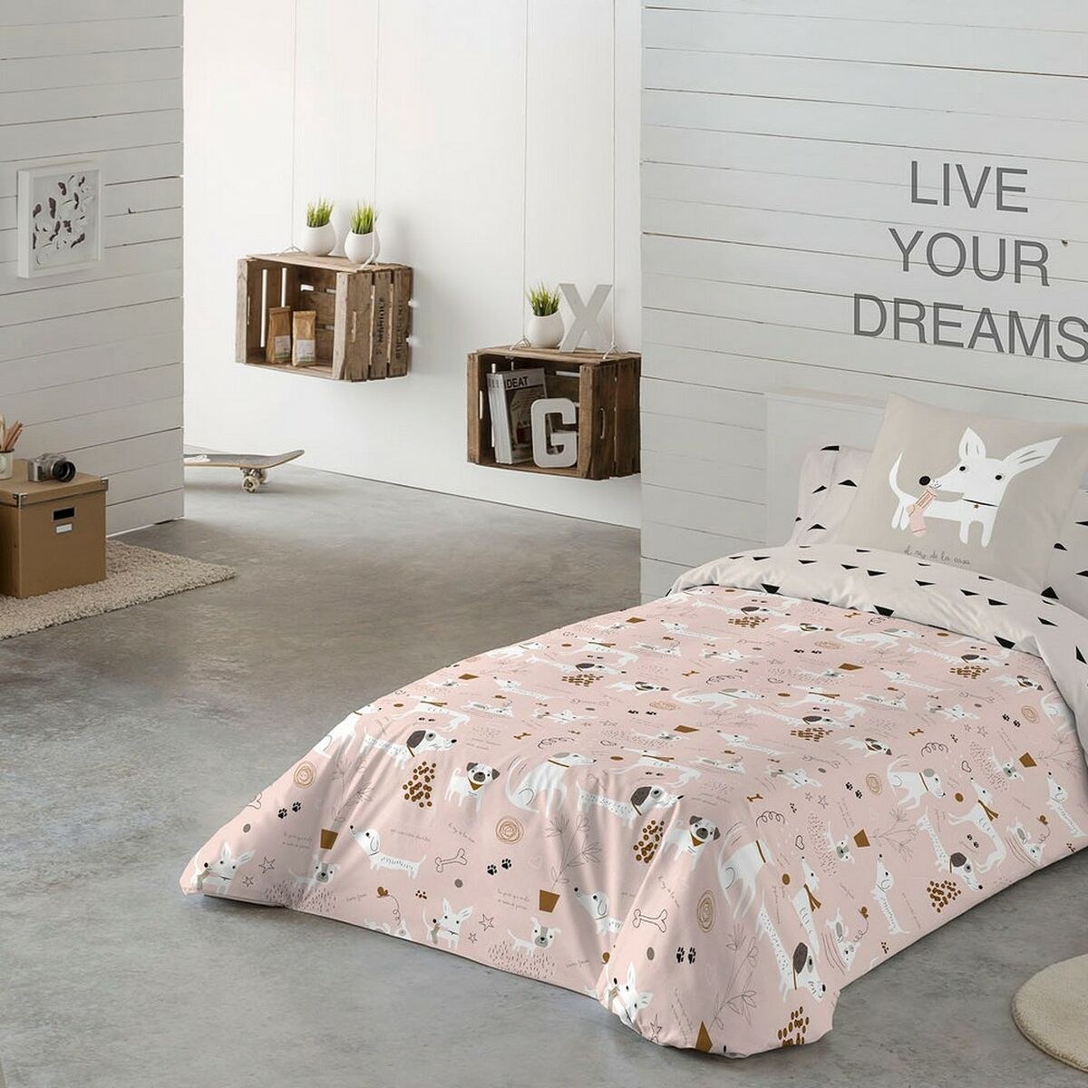 Пододеяльник Dogs 150/160 кровать (240 x 220 cm)