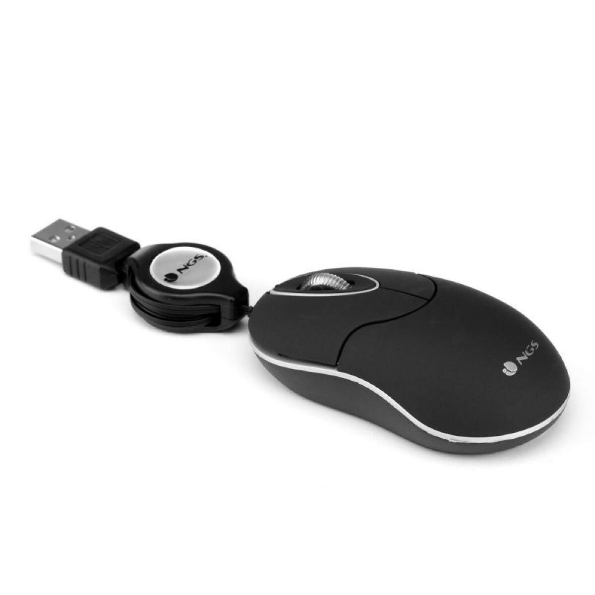 Retractable Optical Mouse SINBLACK Black