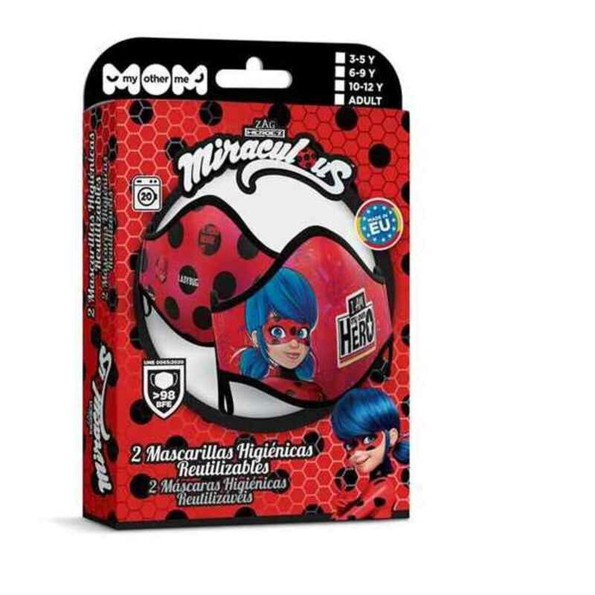 Гигиеническая маска многоразового использования Ladybug Premium 3-5 года