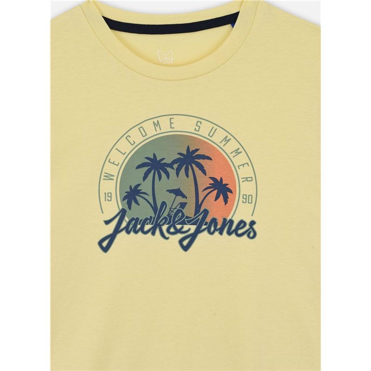 Детский Футболка с коротким рукавом Jjsummer Smu Vibe Ss Crew Жёлтый