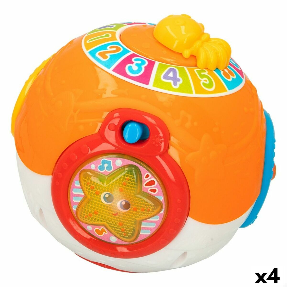 Musical Toy 15 x 15 cm (4 Units) Ball