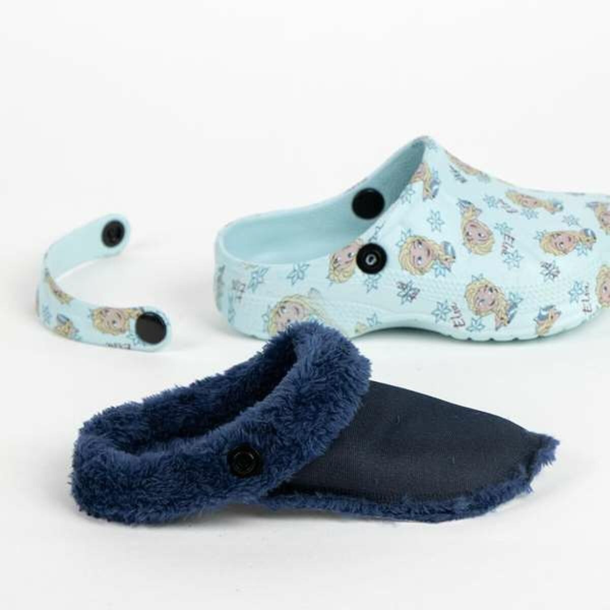 House Slippers Light Blue