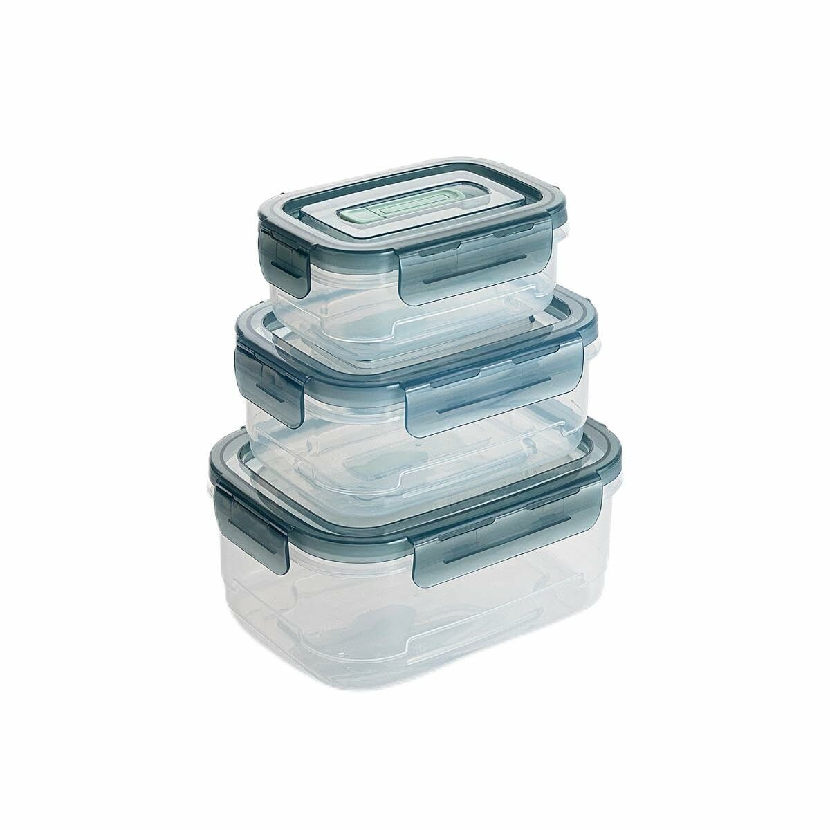 Set of lunch boxes Minimal Green Plastic 500 ml 1 L 1,8 L 3 Pieces