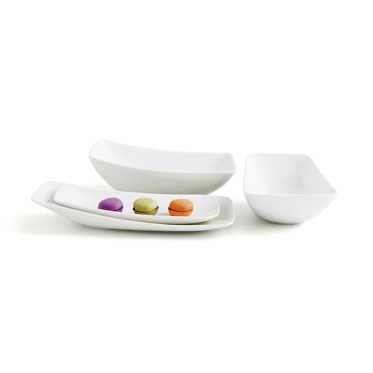 Snack Bowl Vital Rectangular White Ceramic Rectangular (6 Units)