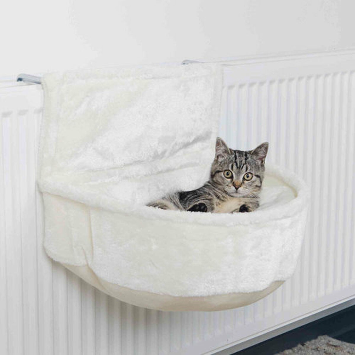 Cat Bed White 13 cm 45 x 13 x 33 cm Radiator
