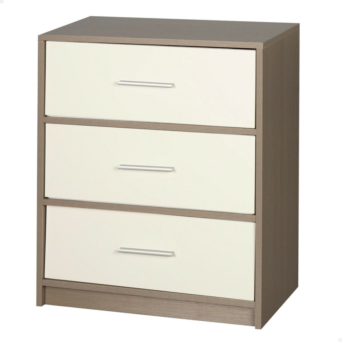 Nightstand White Grey 58 x 70 x 30 cm