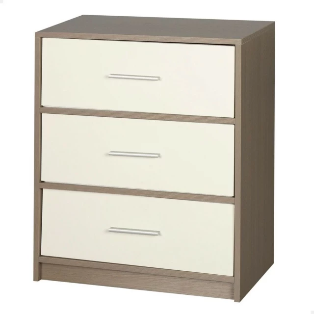 Nightstand White Grey 58 x 70 x 30 cm