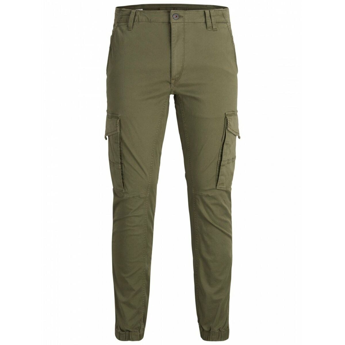 Trousers JPSTPAUL FLAKE CARGO 12141844 Green